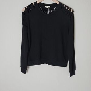 Silence + Noise from UO Black Braided Sweatshirt